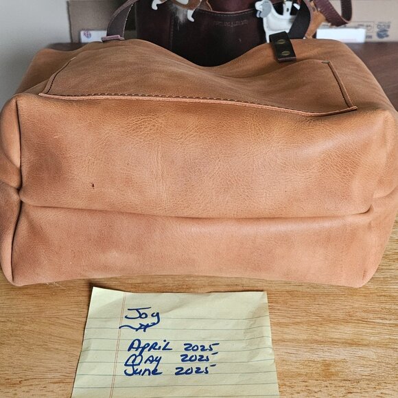 Portland Leather Goods - UNICORN ! Sunset Medium Classic Tote - EUC - $150 - Picture 3 of 7